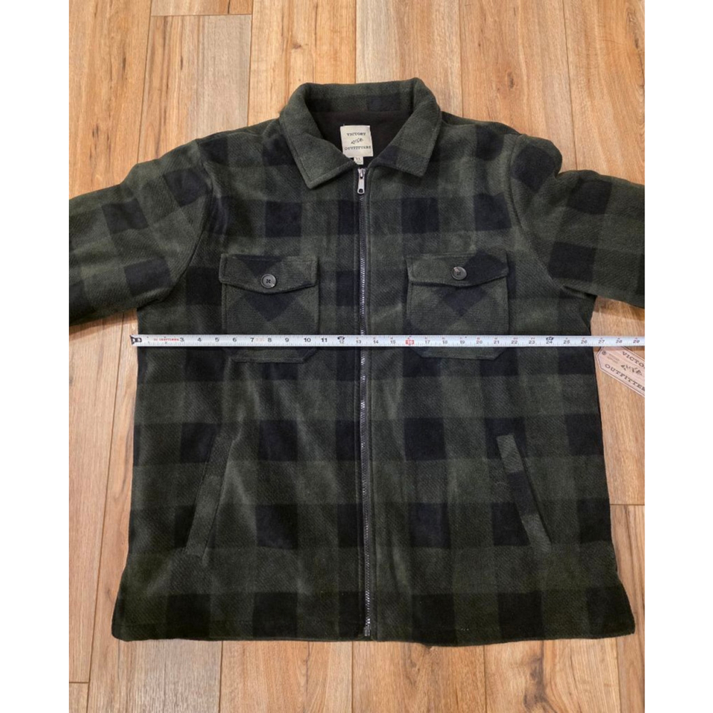 Men's Plaid Fleece Lined Heavy Coat Size XL - Picture 9 of 11